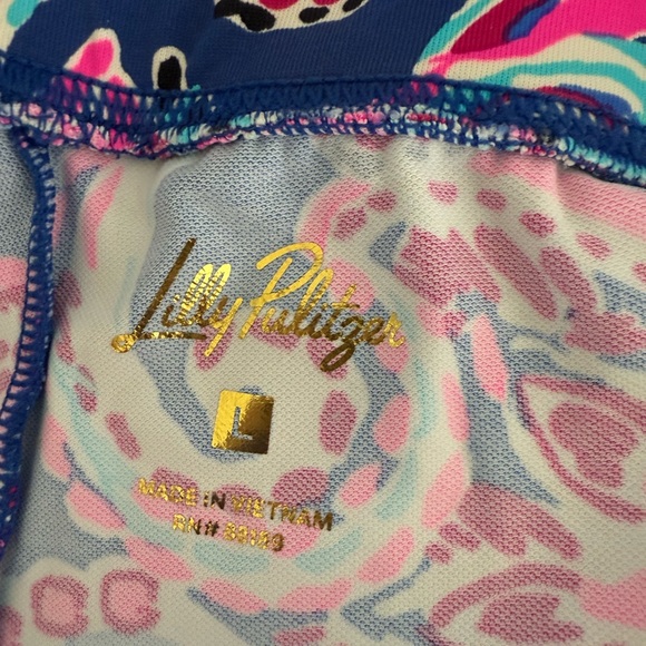 Lilly Pulitzer Pink and Blue Wide Leg Pants - Picture 5 of 5